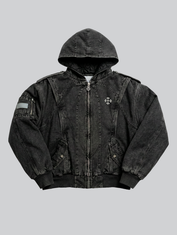 Forged Denim Bomber