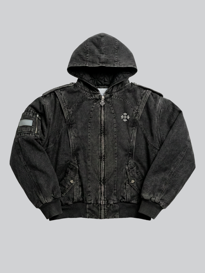Forged Denim Bomber