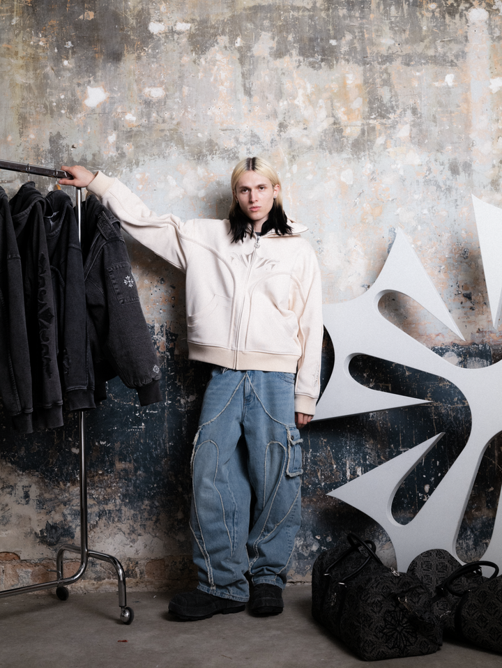 Beige Phantom Hoodie