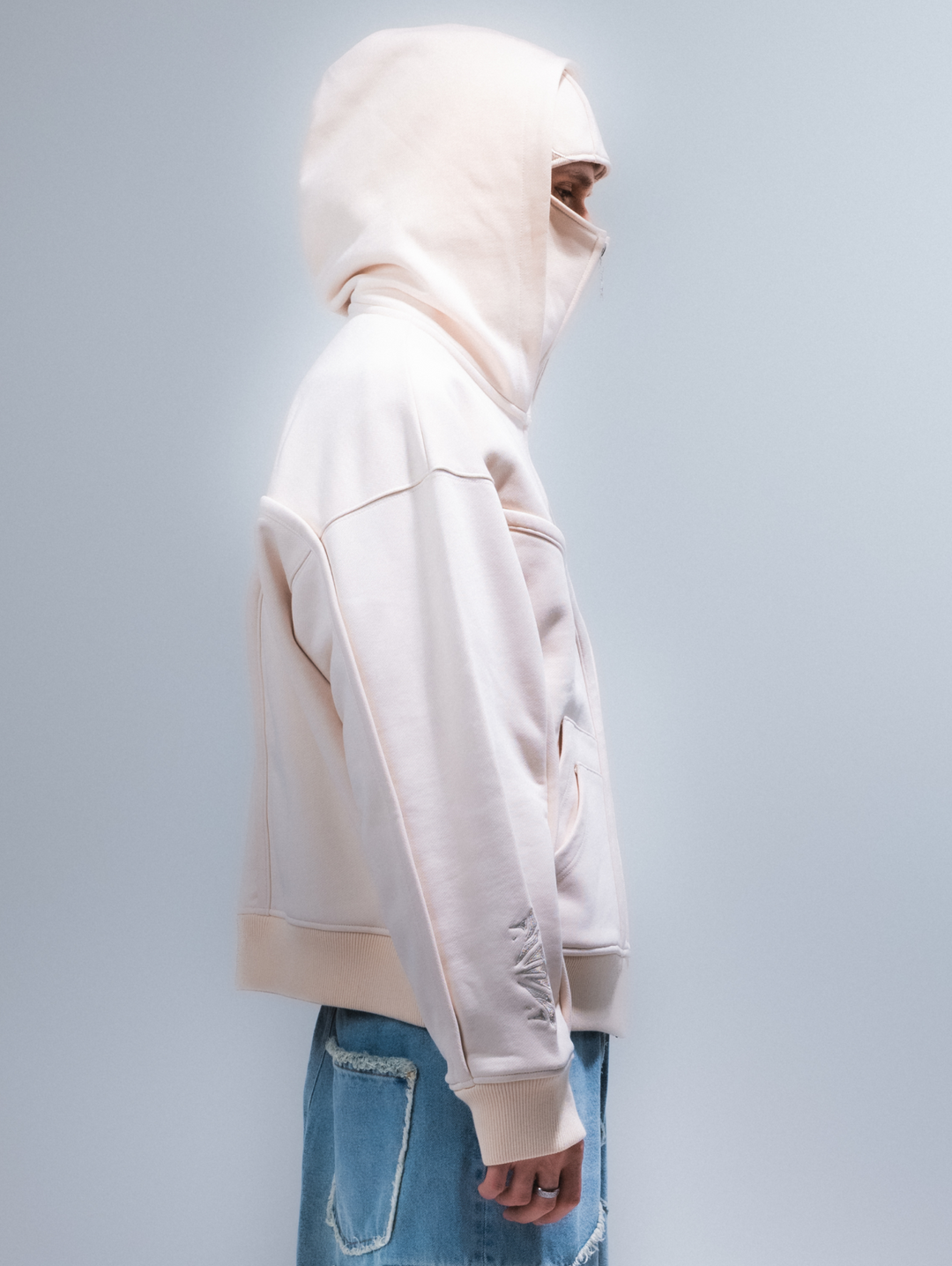 Beige Phantom Hoodie