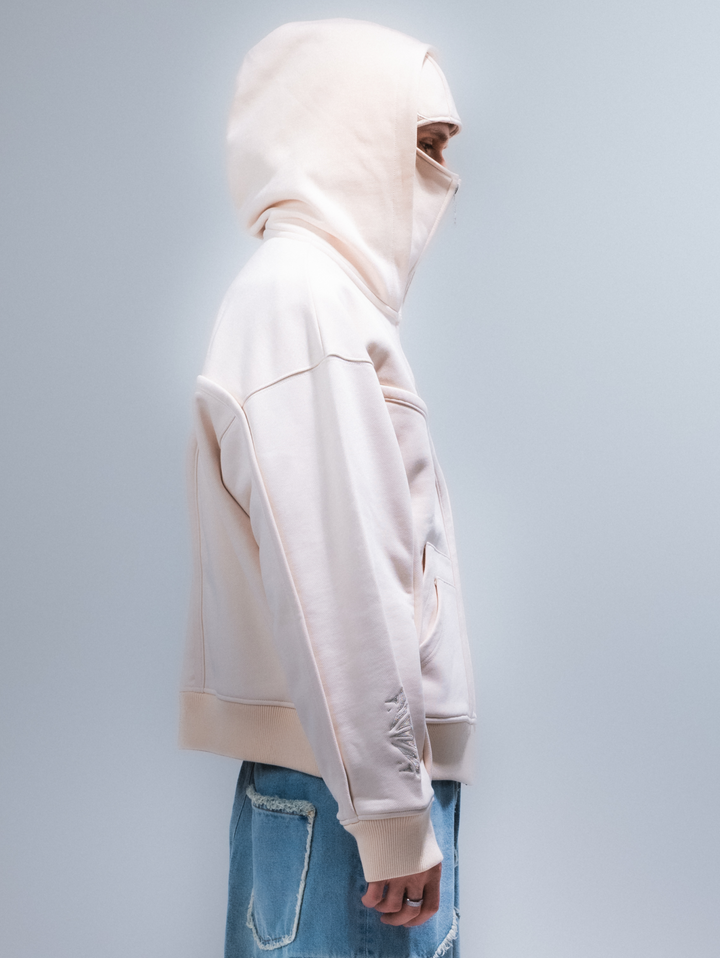 Beige Phantom Hoodie