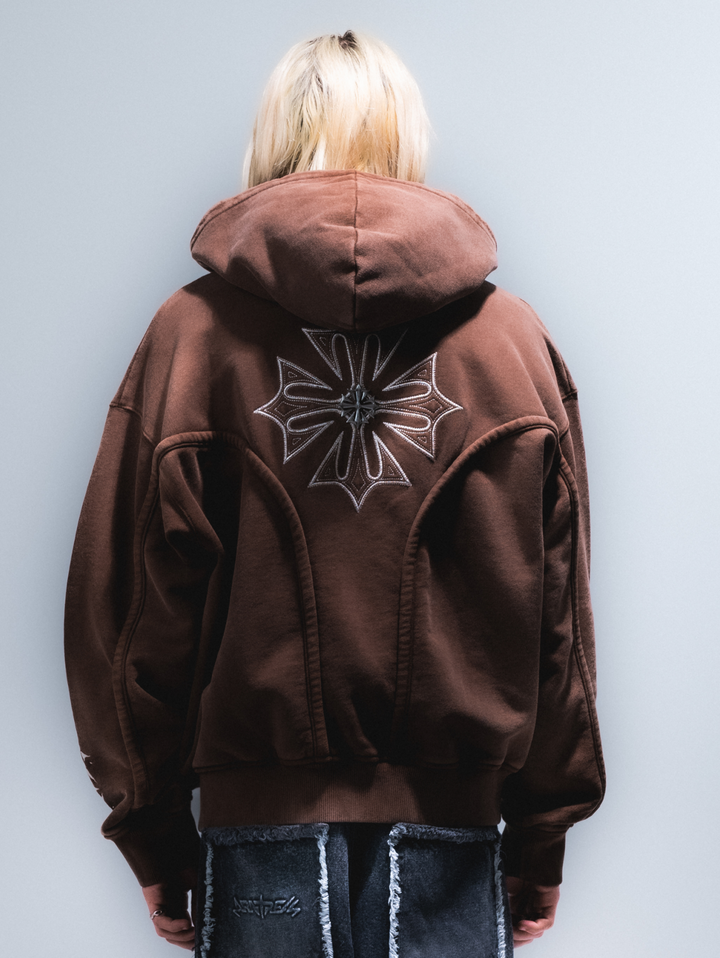 Wash Brown Phantom Hoodie