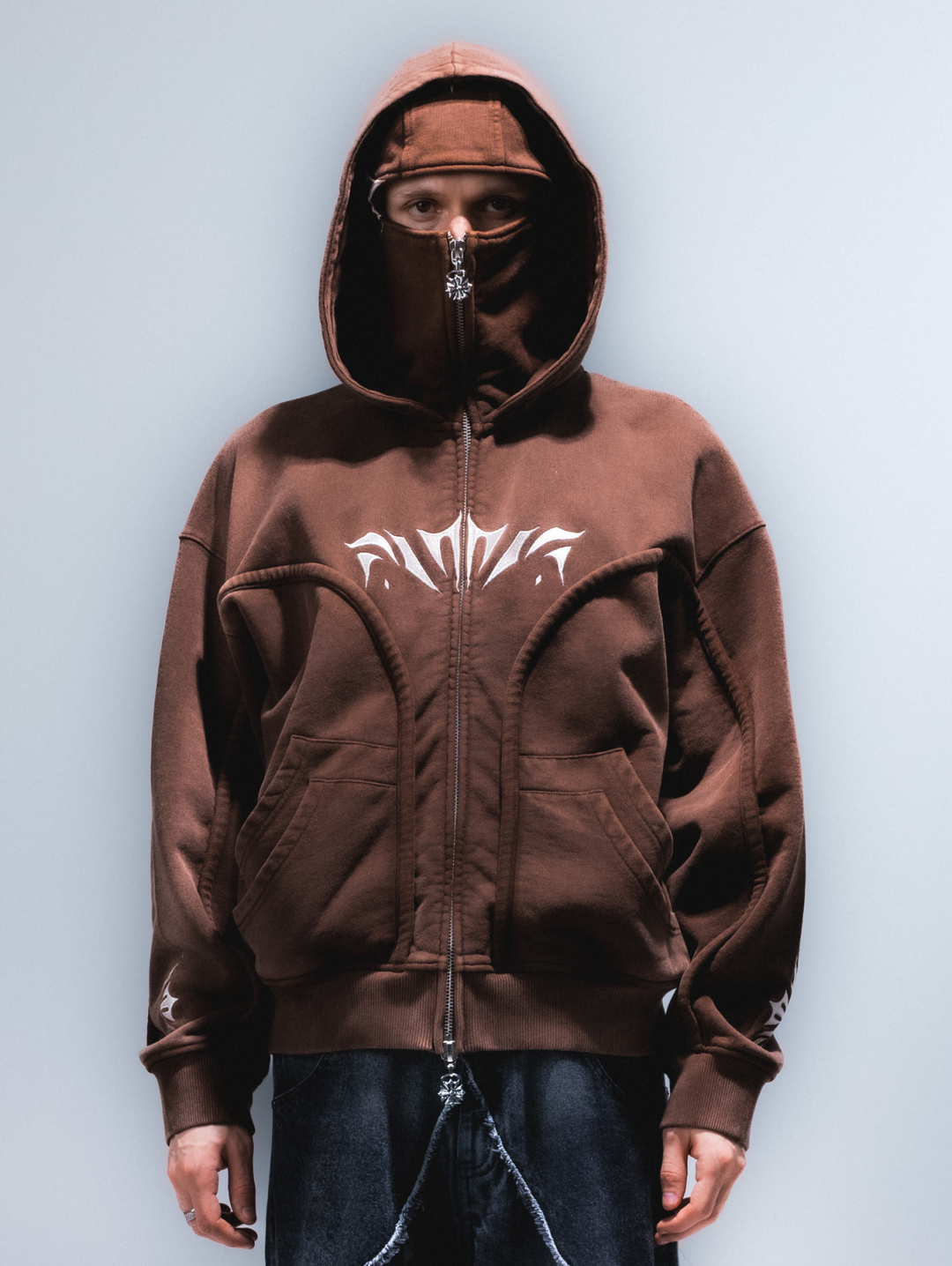 Wash Brown Phantom Hoodie