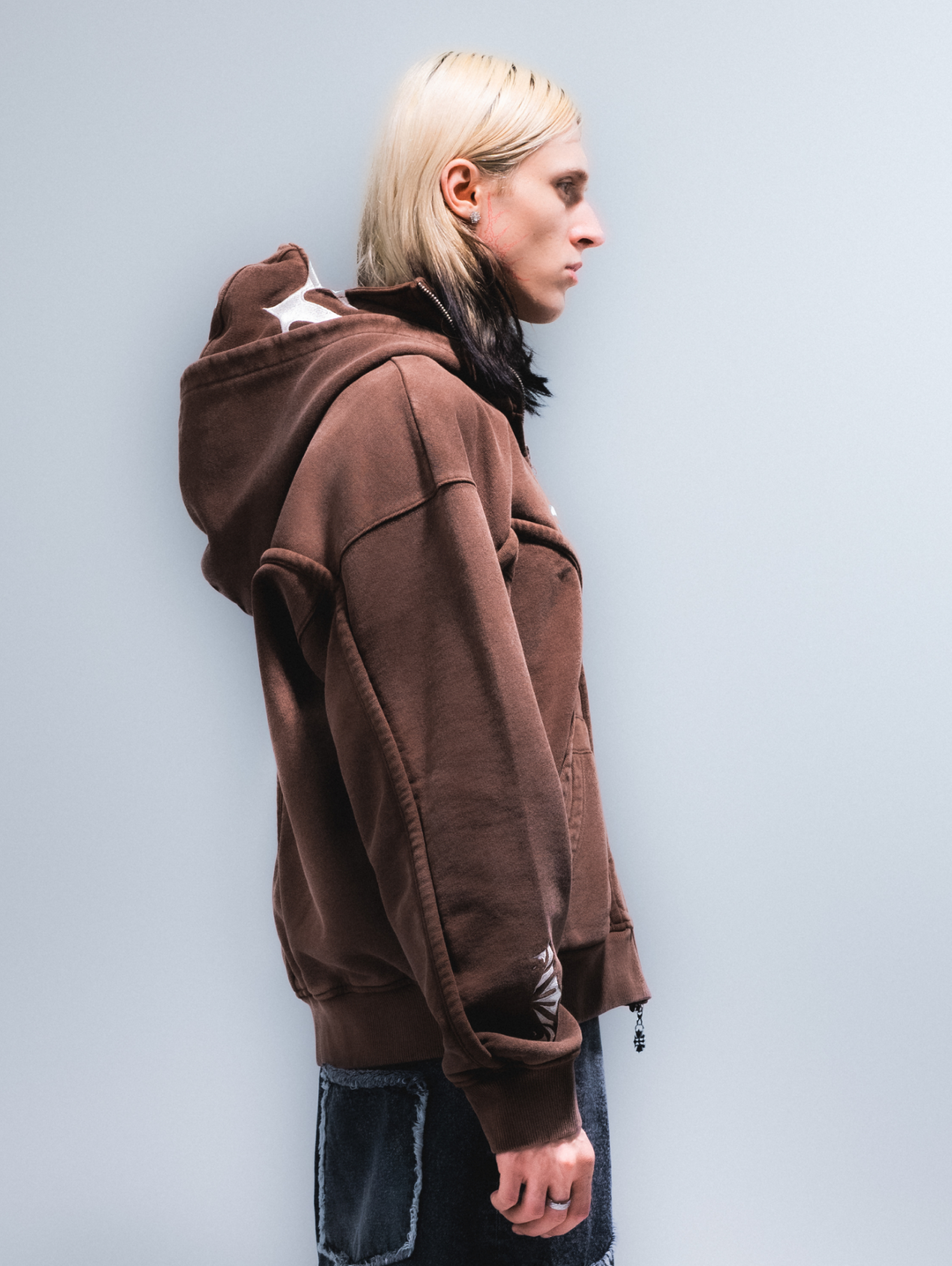 Wash Brown Phantom Hoodie