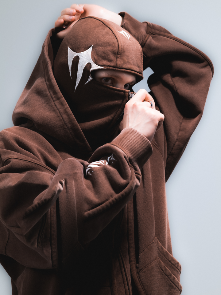 Wash Brown Phantom Hoodie