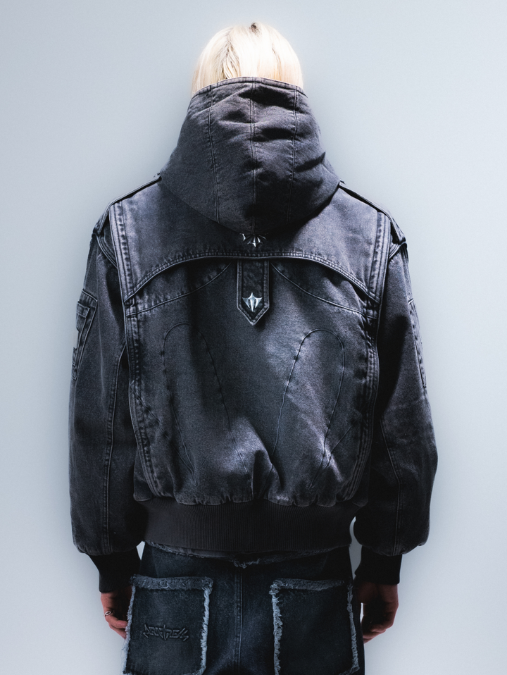 Forged Denim Bomber