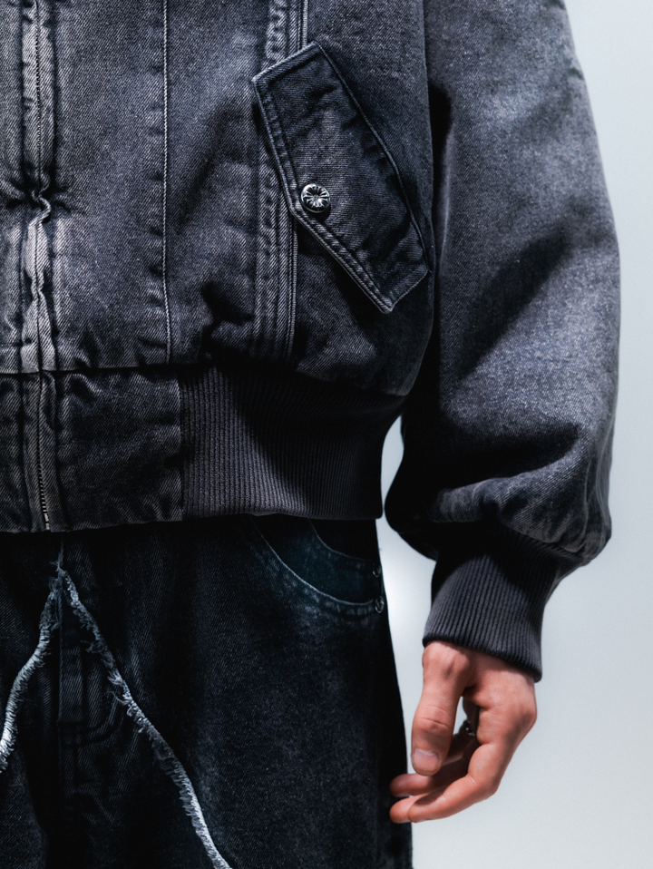 Forged Denim Bomber
