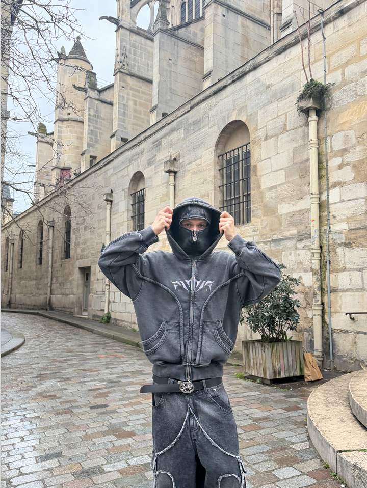 Wash Black Phantom Hoodie